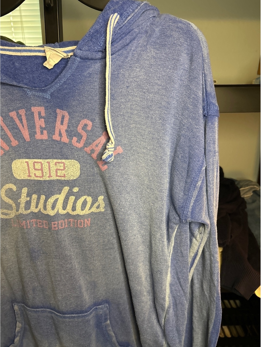 Universal Studios 1912 Limited Edition Blue Hoodie Sweatshirt Large